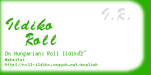 ildiko roll business card